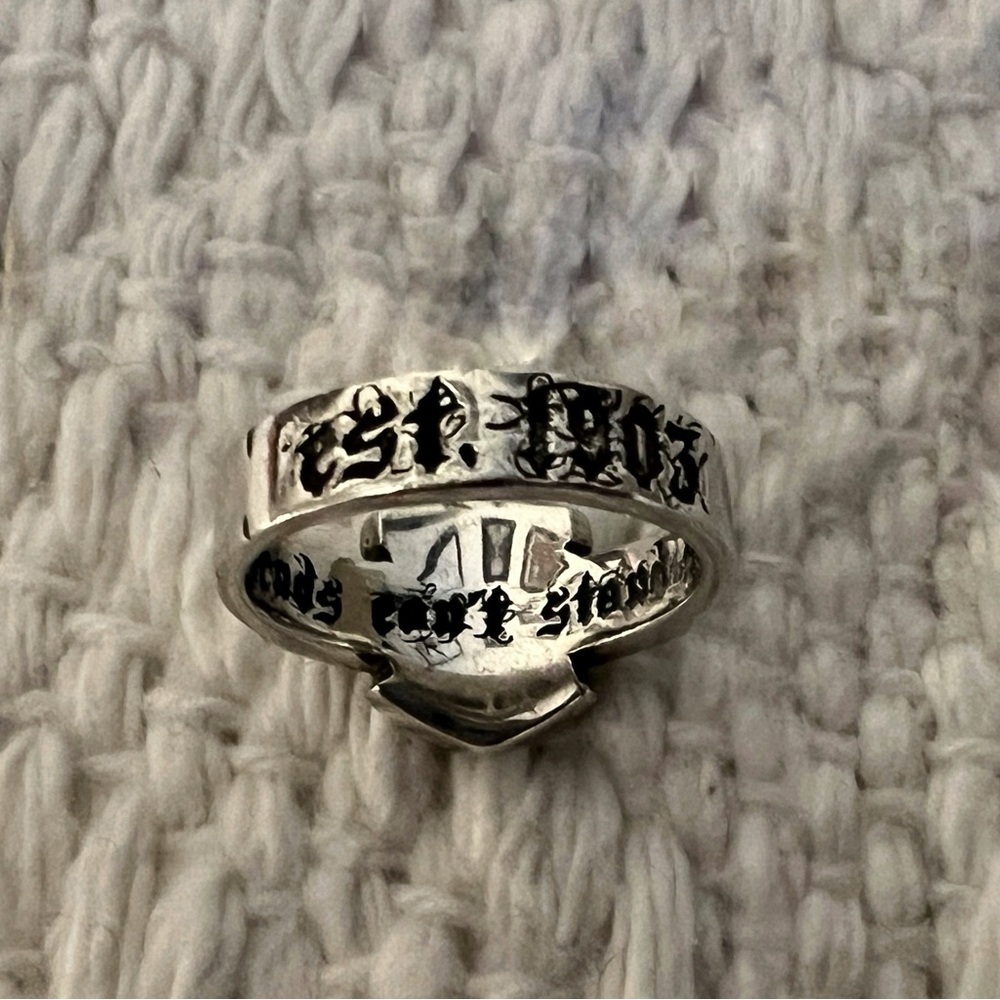 Harley-Davidson Sterling Silver Bar & Shield Logo Ring, Vintage 2010, EUC - Picture 8 of 8